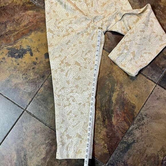 Eddie Bauer White Tan Paisley Lace Size 12 - Picture 5 of 9